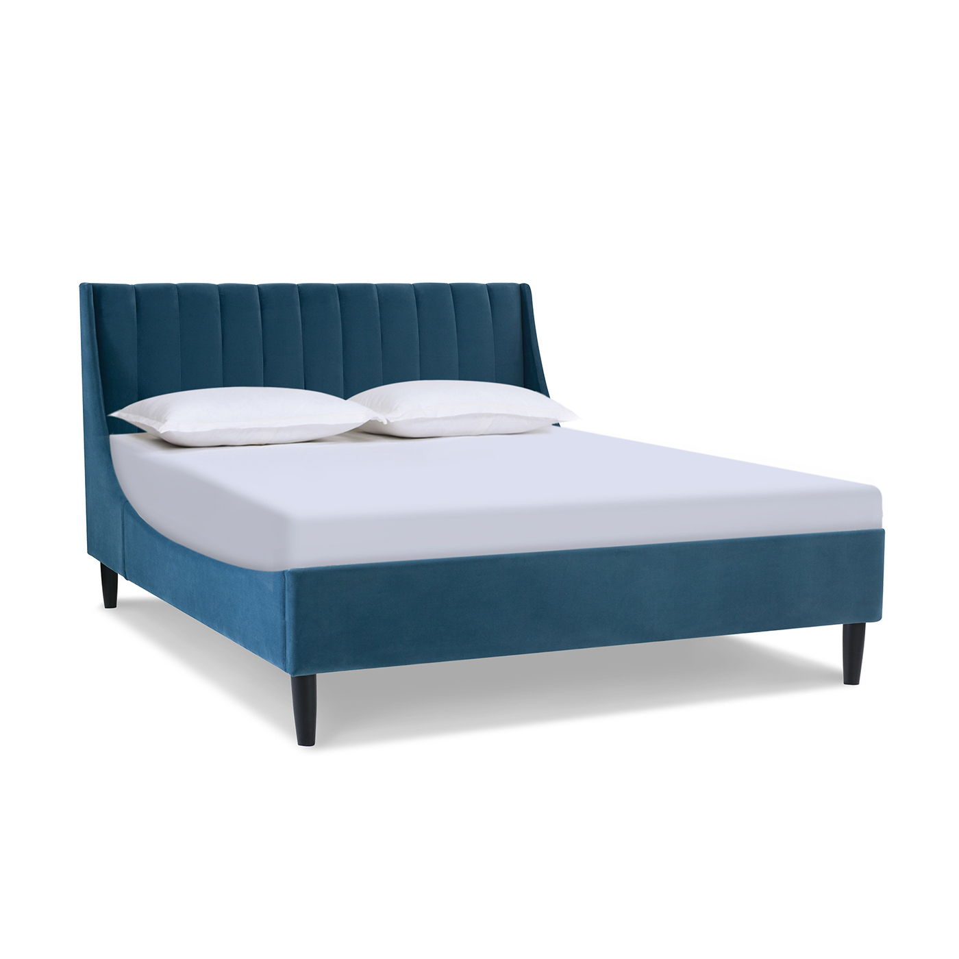 Aspen - Vertical Tufted Modern Headboard Platform Bed Set Jennifer Taylor Home