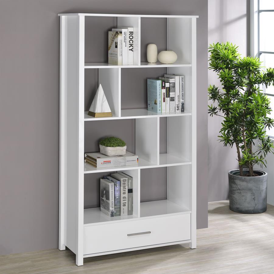 Dylan - 4-Shelf Storage Bookshelf CoasterEssence