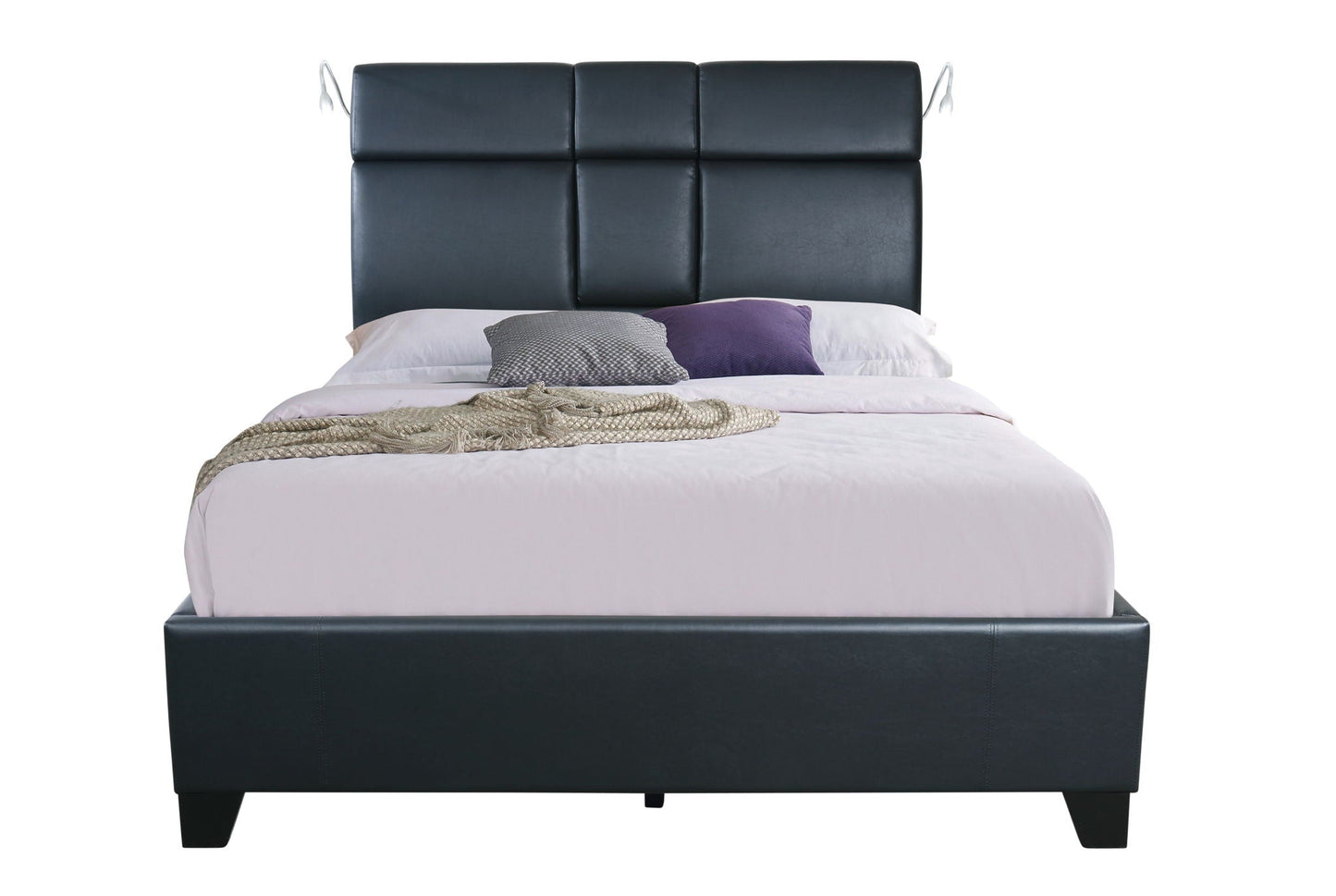 Music Bed Touch Lighting Bluetooth Sound Beverage Tray Bernards Furniture