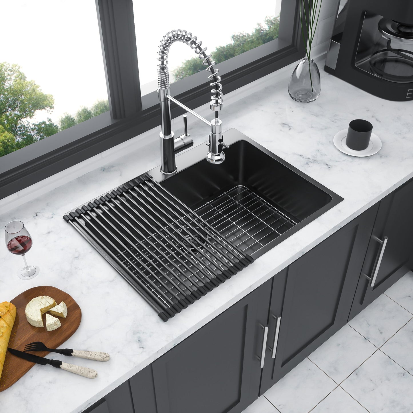 Topmount Kitchen Sink 16 Gauge, Single Bowl Daily Nest