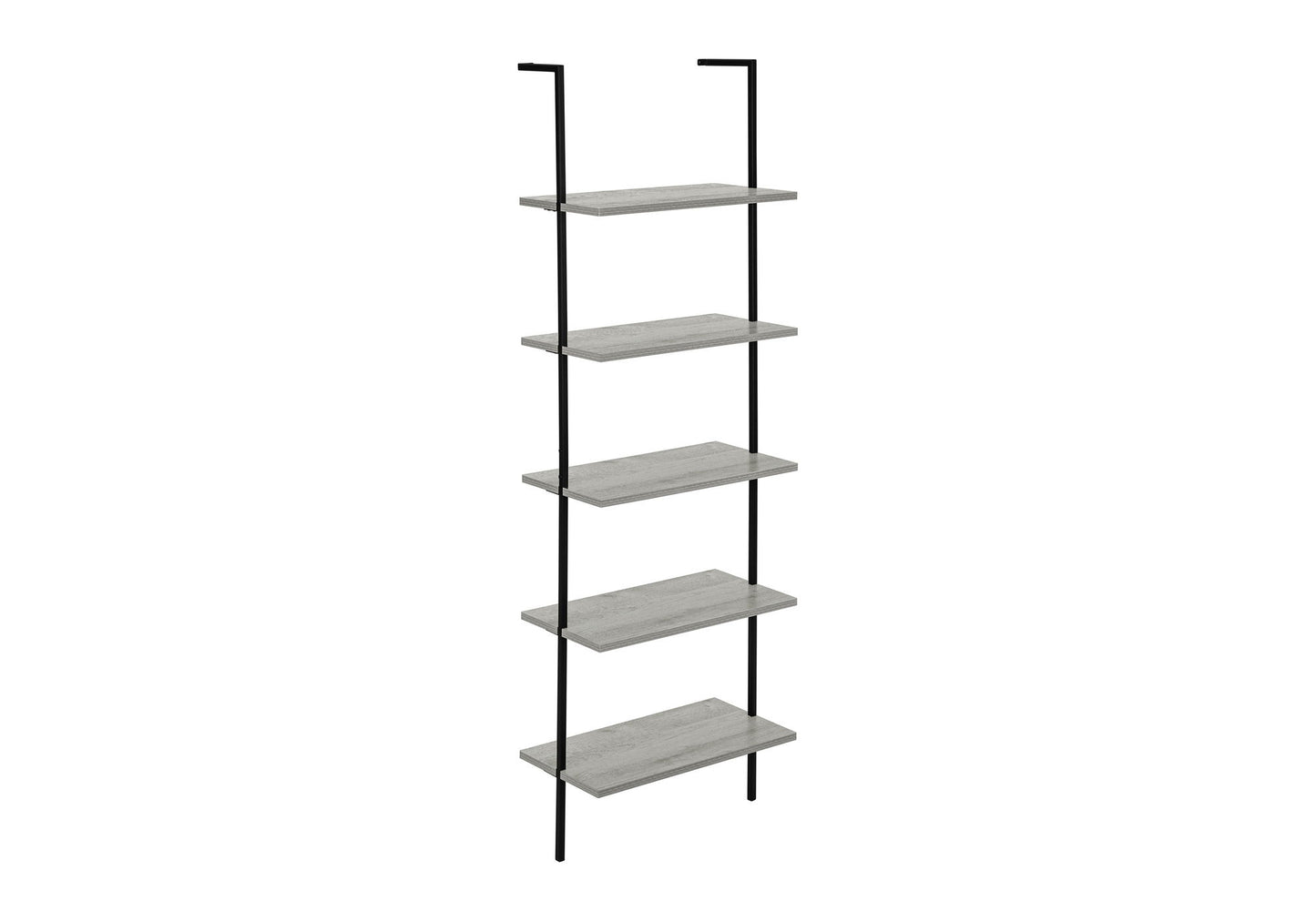 Bookshelf, Bookcase, Etagere, Ladder, 5 Tier, For Office, Marble Look Contemporary & Modern 8th Street