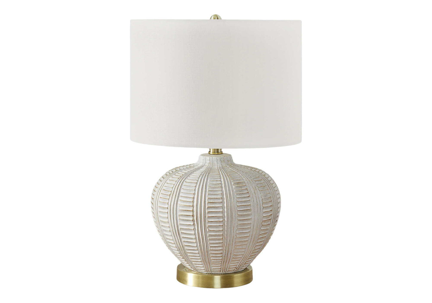 Transitional Lighting, Table Lamp, Resin - Cream 8th Street