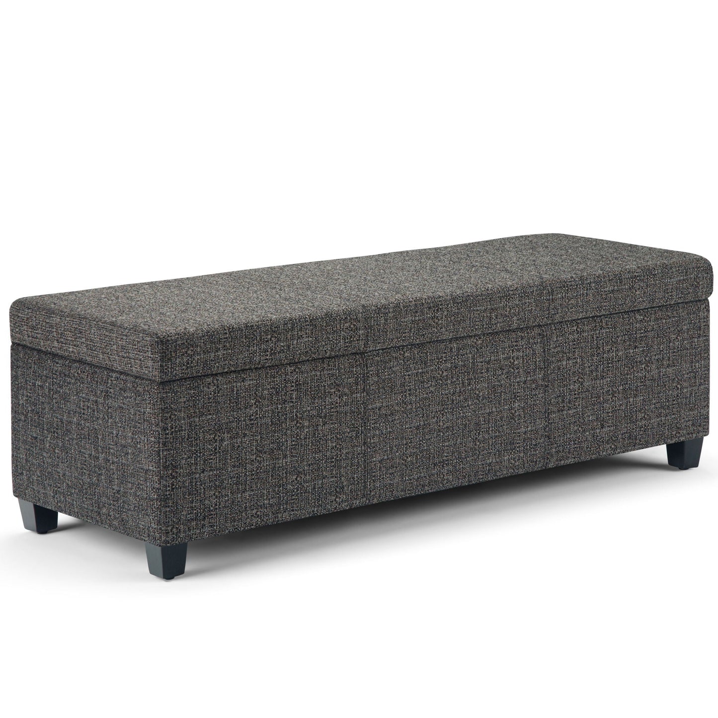 Avalon - Storage Ottoman Bench - Dark Gray Simpli-Home