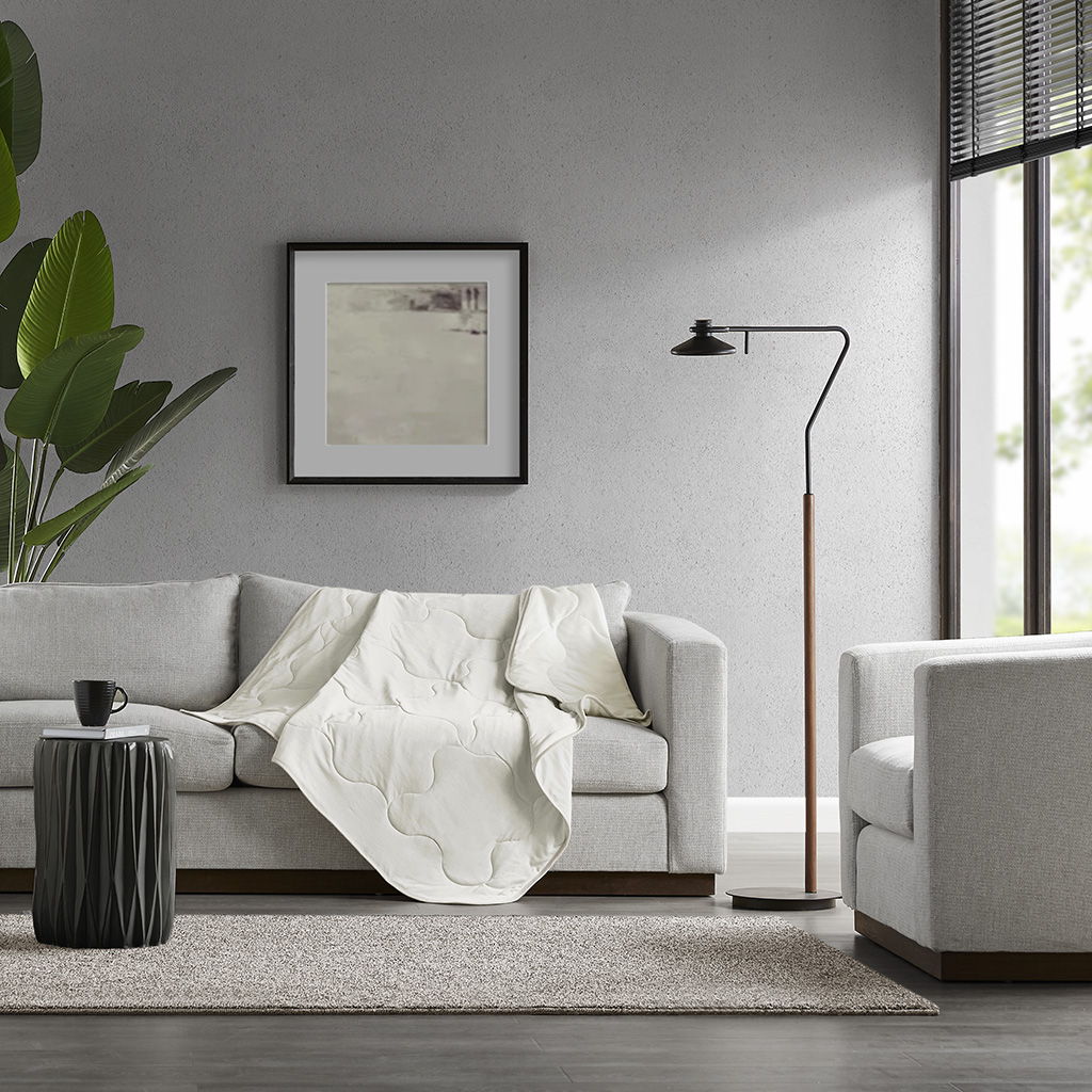 Cooling Touch - Down Alternative Throw - Ivory Sharper Image