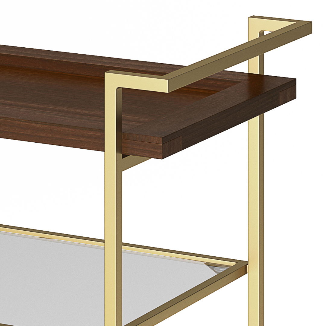 Jace - Bar Cart - Cognac Simpli-Home