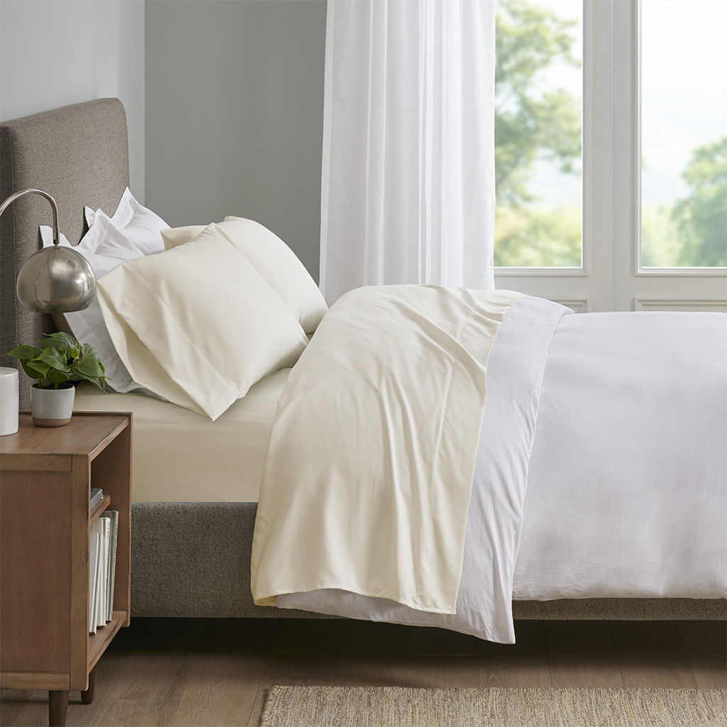King Smart Cool Microfiber Sheet Set - Ivory Sleep Philosophy