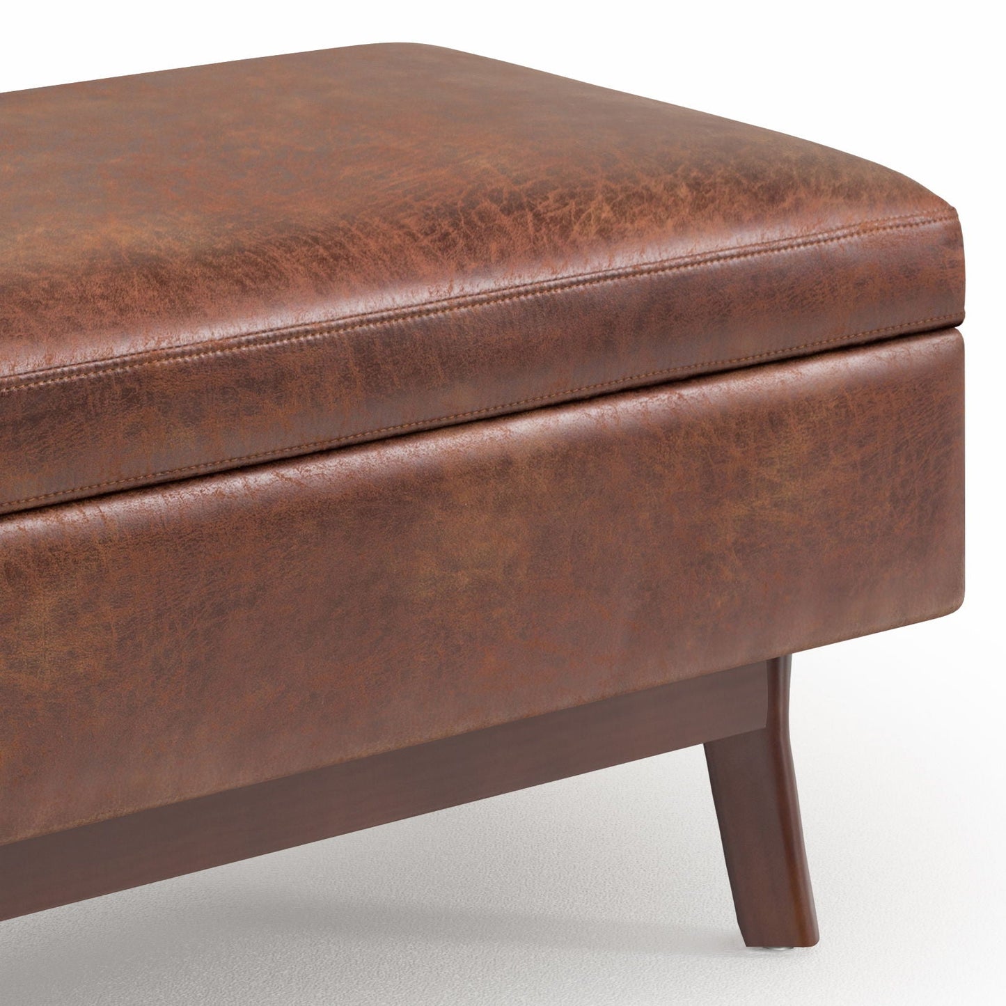 Owen - Upholstered Rectangular Storage Ottoman Simpli-Home