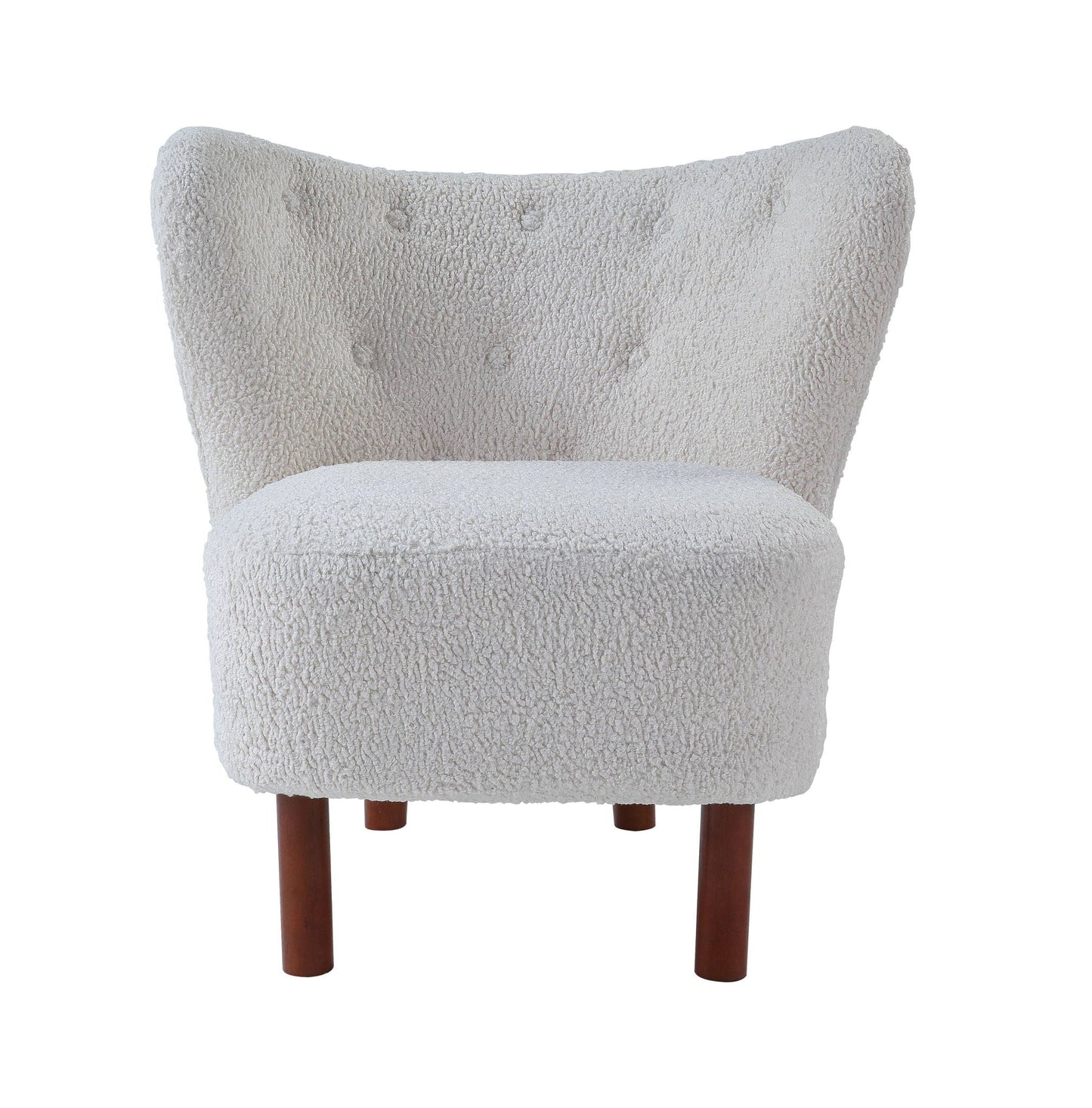 Zusud - Teddy Sherpa Accent Chair - White Acme