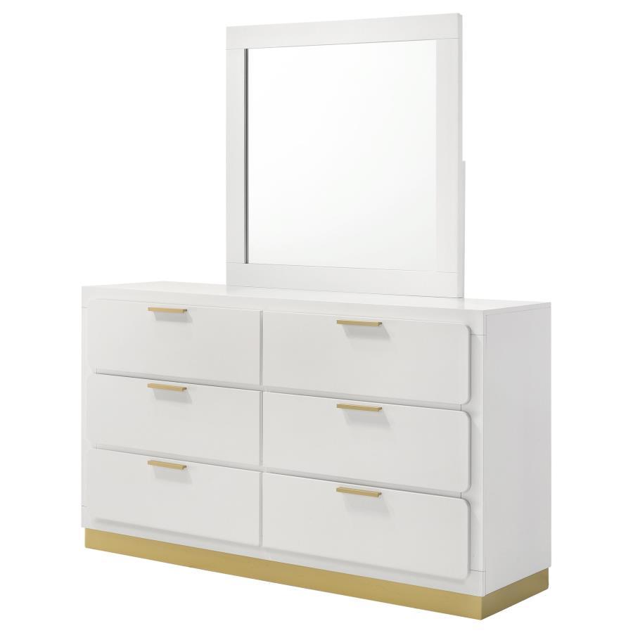 Caraway - 6-Drawer Bedroom Dresser With Mirror Coaster Fine Furniture