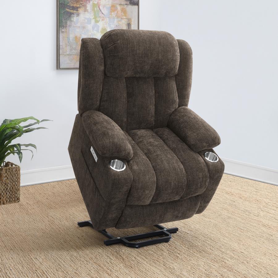 Houston - Upholstered Power Lift Recliner Chair CoasterEveryday