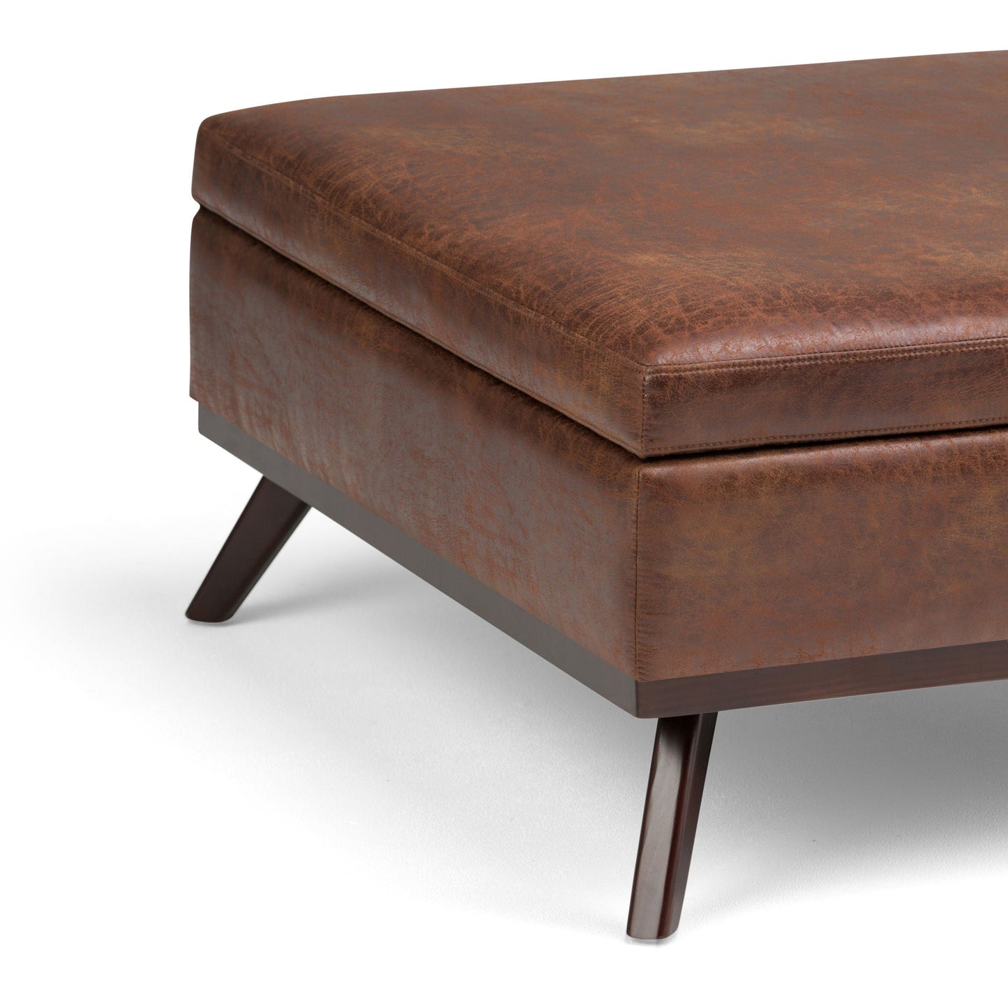 Owen - Multifunctional Square Coffee Table Storage Ottoman Simpli-Home