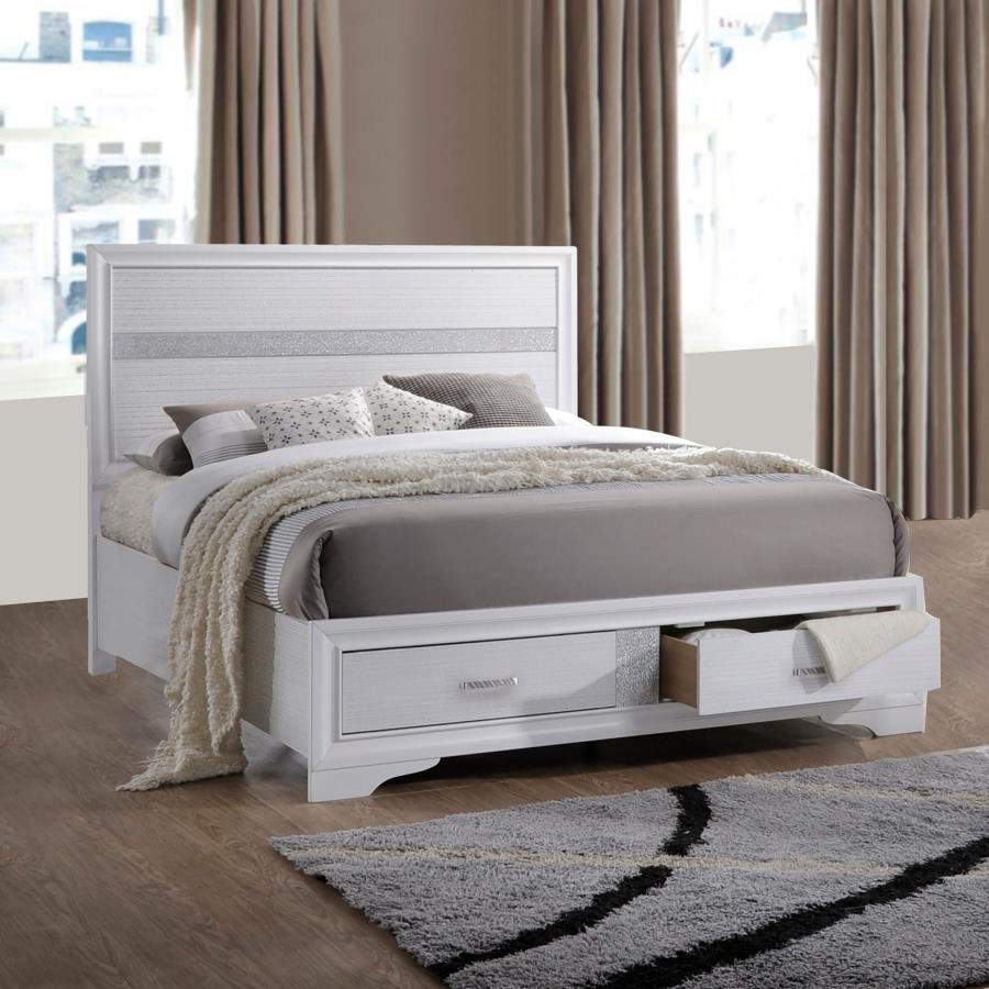 Miranda - Storage Wood Panel Bed CoasterEveryday