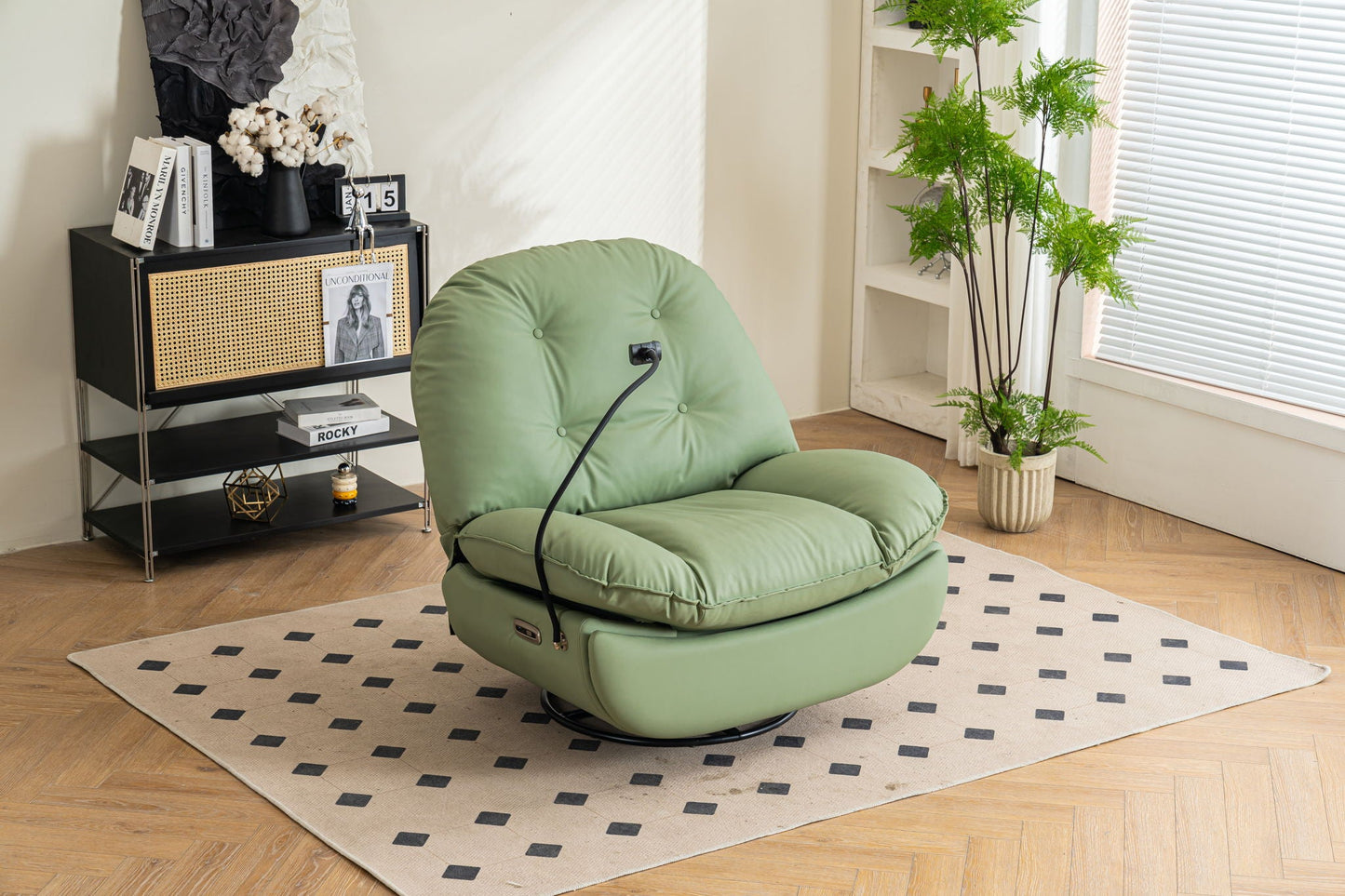 Power Recliner Swivel Glider USB Charger With Bluetooth Music Player, Sleep, Working, Game And Leisure Home Essentials