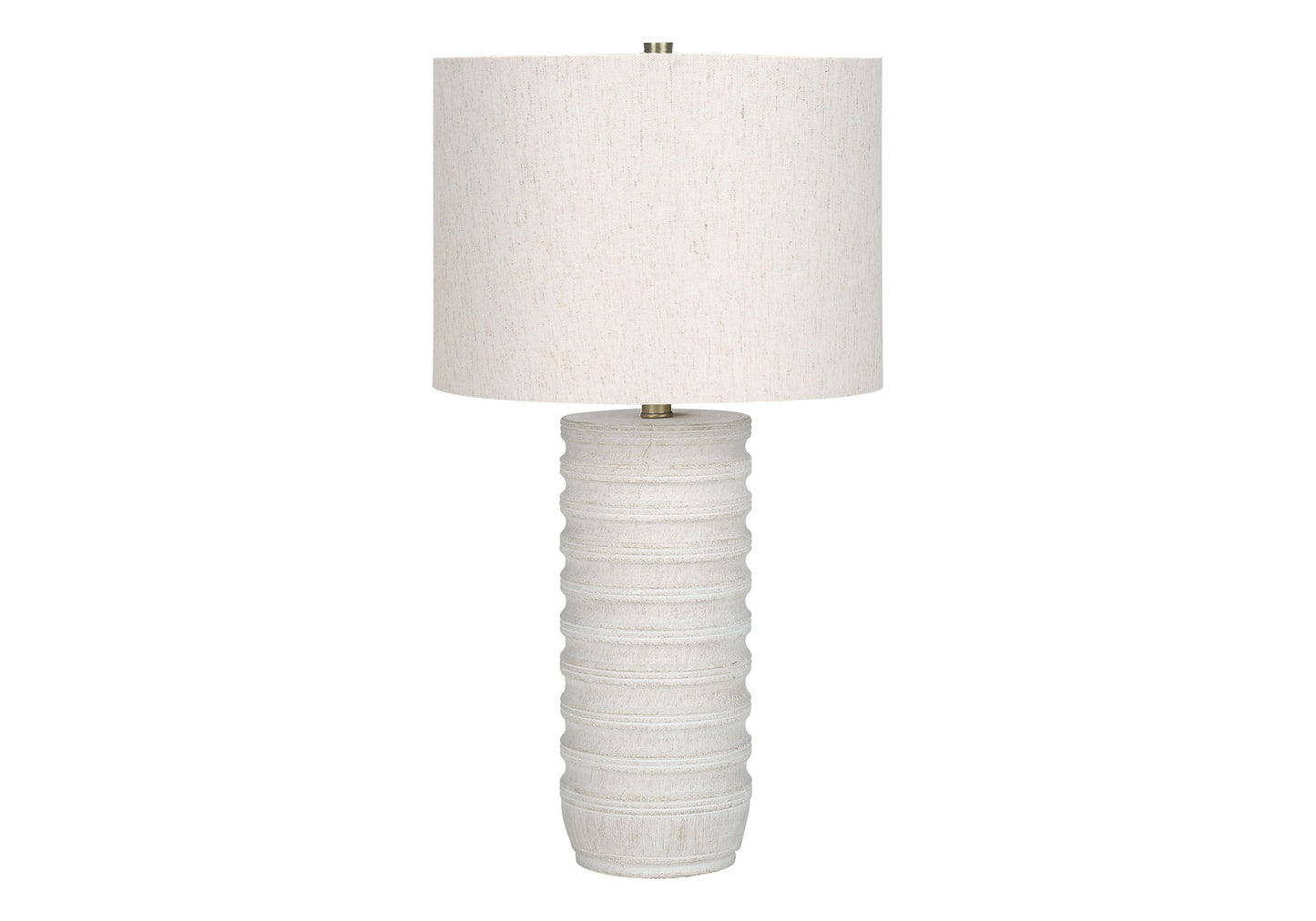 Table Lamp, Lighting, Resin, Transitional - Cream 8th Street