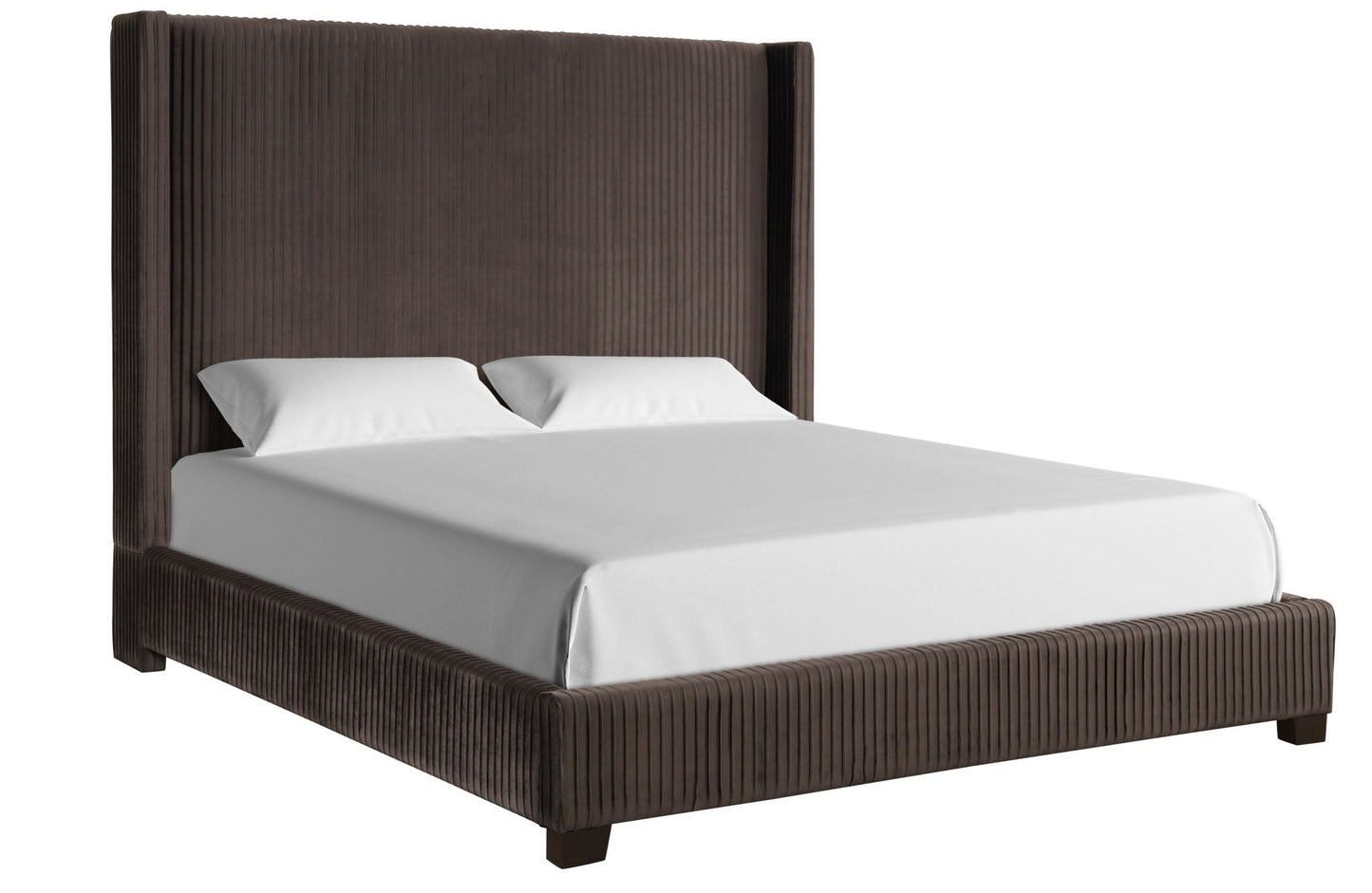 Upholstered Bed, Space-Saving Design Bernards Furniture