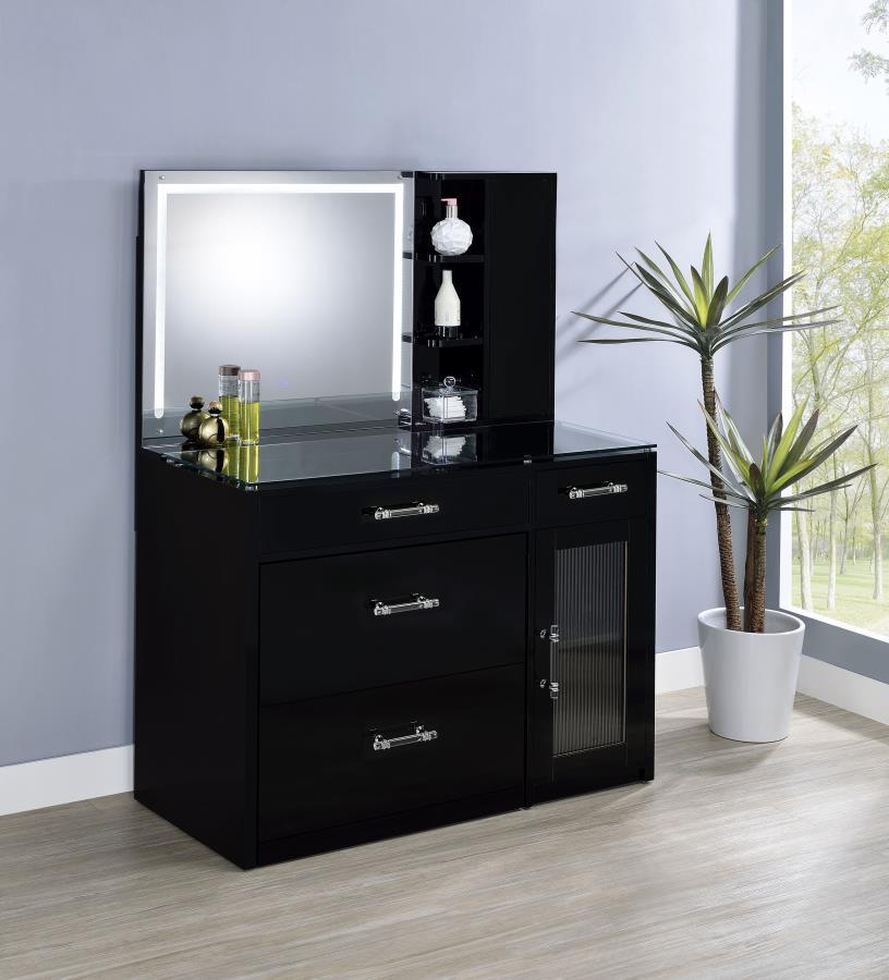 Flora - 2-Drawer Vanity Set With LED Mirror Coaster Fine Furniture