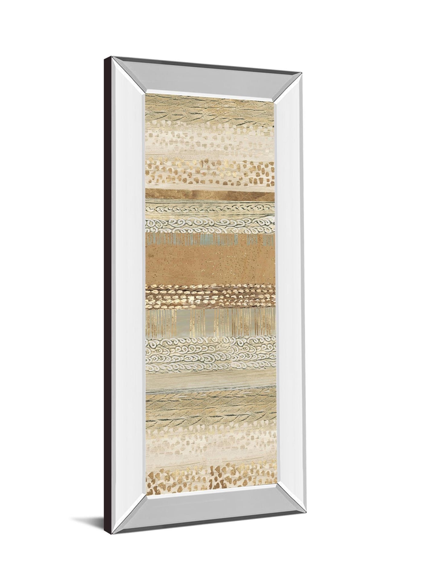 Placidity I By Tom Reeves - Mirrored Frame Wall Art - Light Brown - Snoozhouse