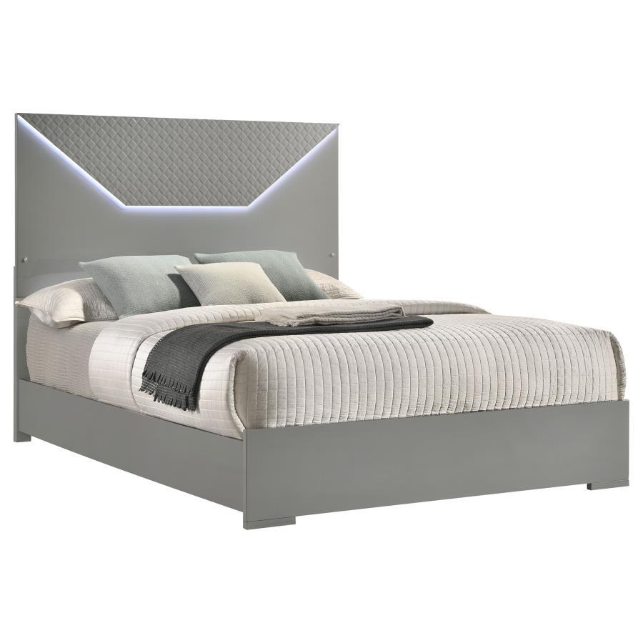 Ives - Panel Bed LED Headboard Coaster Fine Furniture