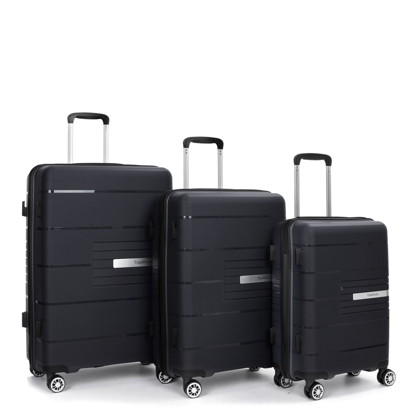 Hardshell Suitcase Double Spinner Wheels Luggage Sets, Lightweight With Tsa Lock, 3 Piece Set Daily Nest