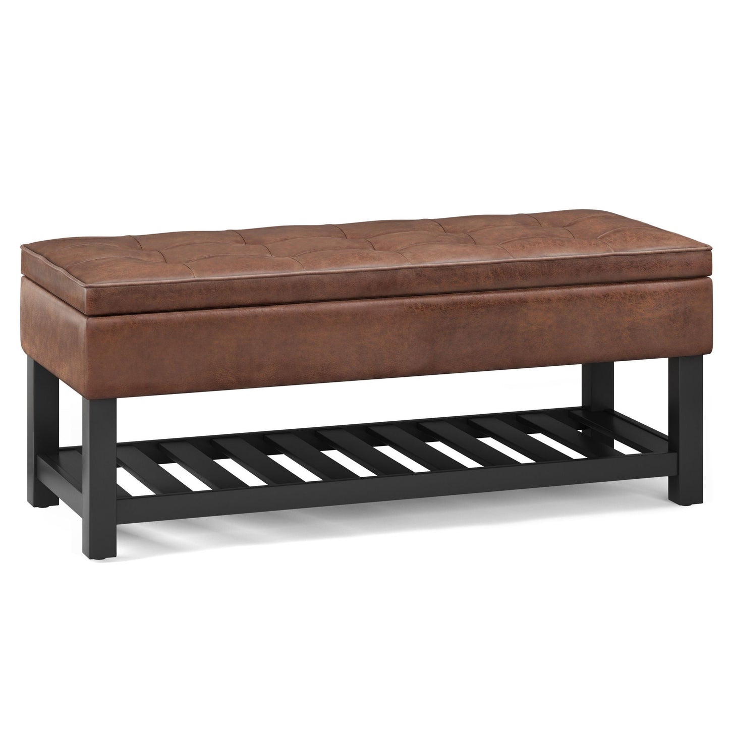 Cosmopolitan - Storage Ottoman Bench With Open Bottom Simpli-Home