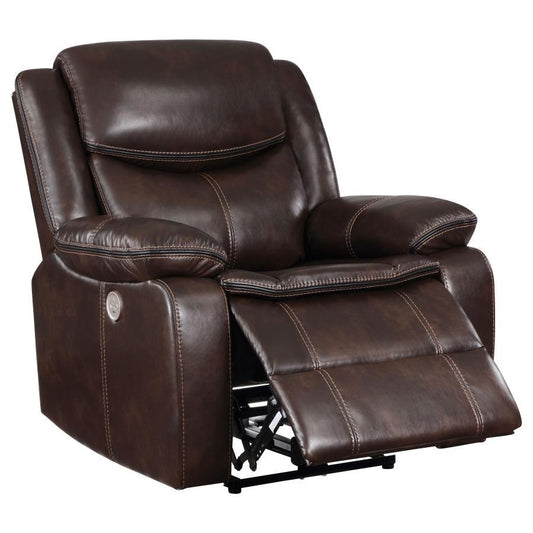 Sycamore - Upholstered Power Recliner Chair Coaster Fine Furniture