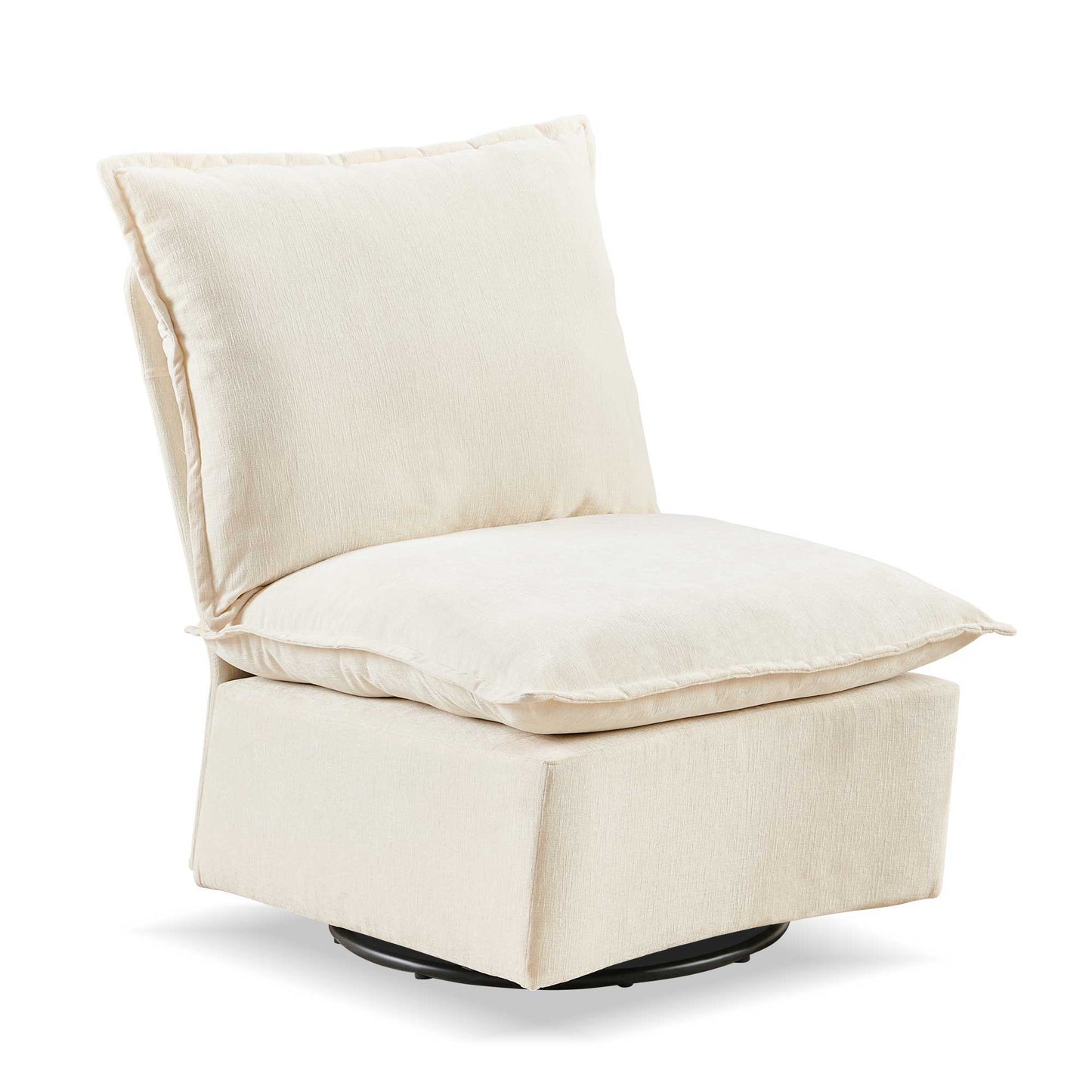 Detachable Chenille Single 360 Swivel Rocking Rocker, 360 Swivel Sofa Chair & Single Sofa Lounge, Comfortable Seating For Living Room & Bedroom Sofa 1 Piece Home Essentials