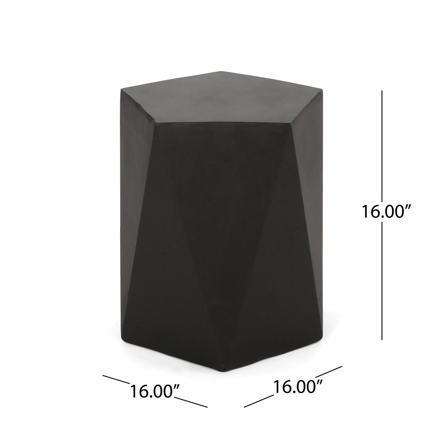 Side Table With Geometric Design Noble House