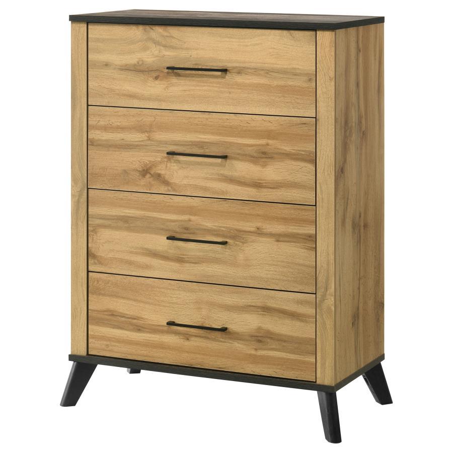 Kaywood - 4-Drawer Bedroom Chest Of Drawers - Natural Pine Coaster Fine Furniture