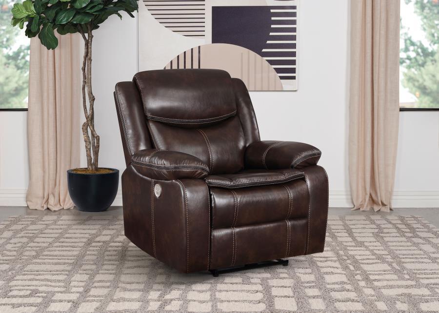 Sycamore - Upholstered Power Recliner Chair Coaster Fine Furniture