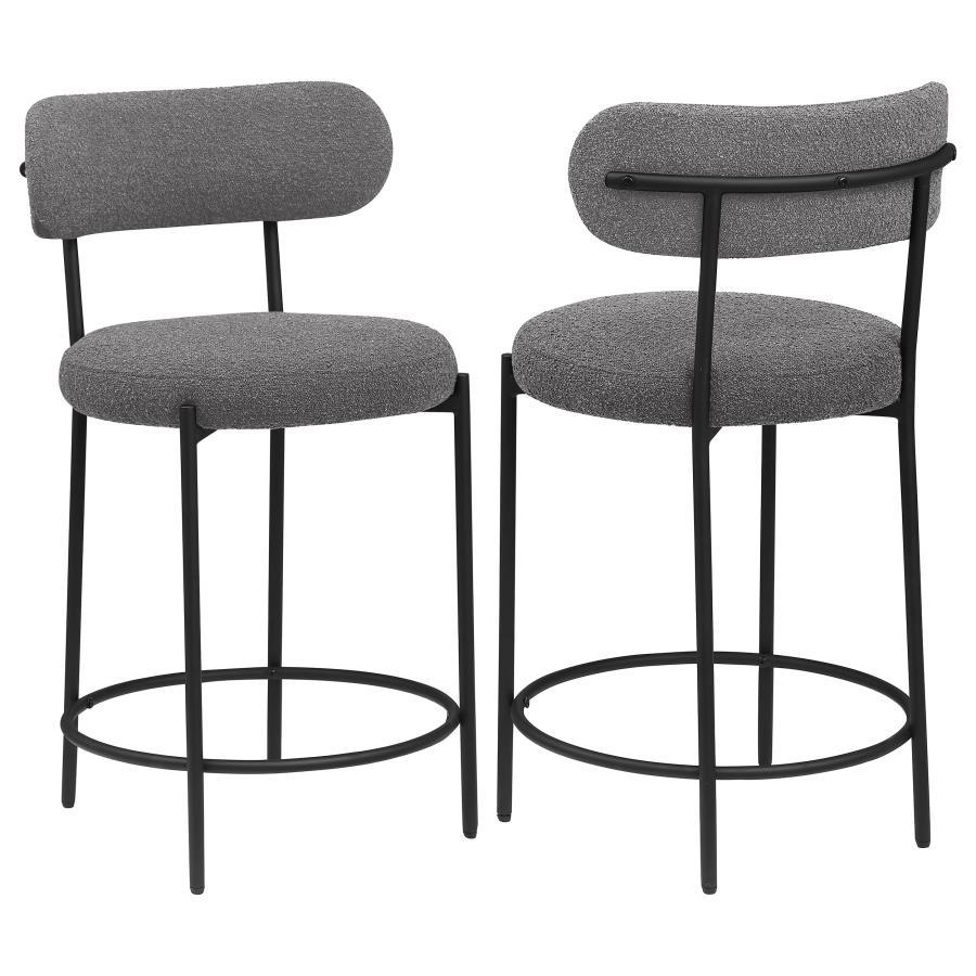 Viola - Boucle Upholstered Bar Stool (Set of 2) Coaster Fine Furniture