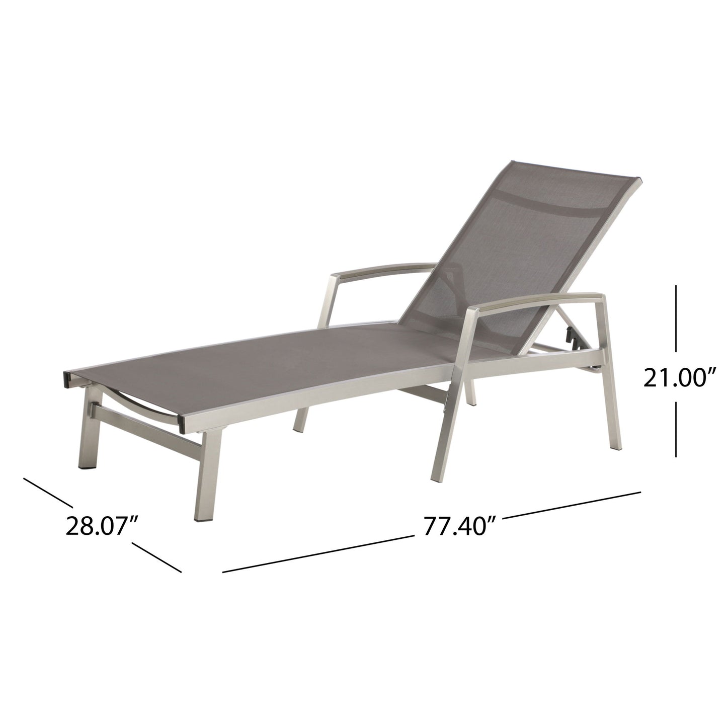 Oxton - Chaise Lounge Stylish Outdoor Seating Noble House