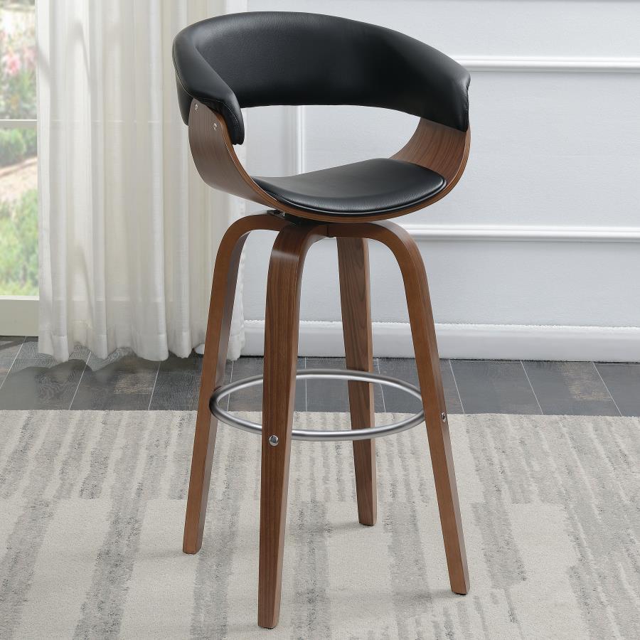 Zion - Upholstered Swivel Bar Stool CoasterEssence