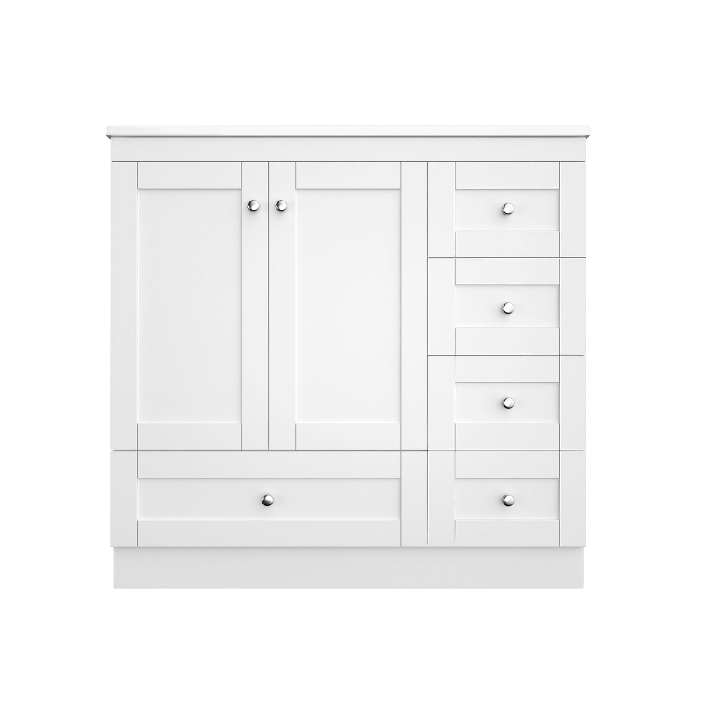 Shaker Free Standing Bathroom Vanity Cabinet With Sink, Soft Close Drawers, Soft Close Doors Hearth and Haven