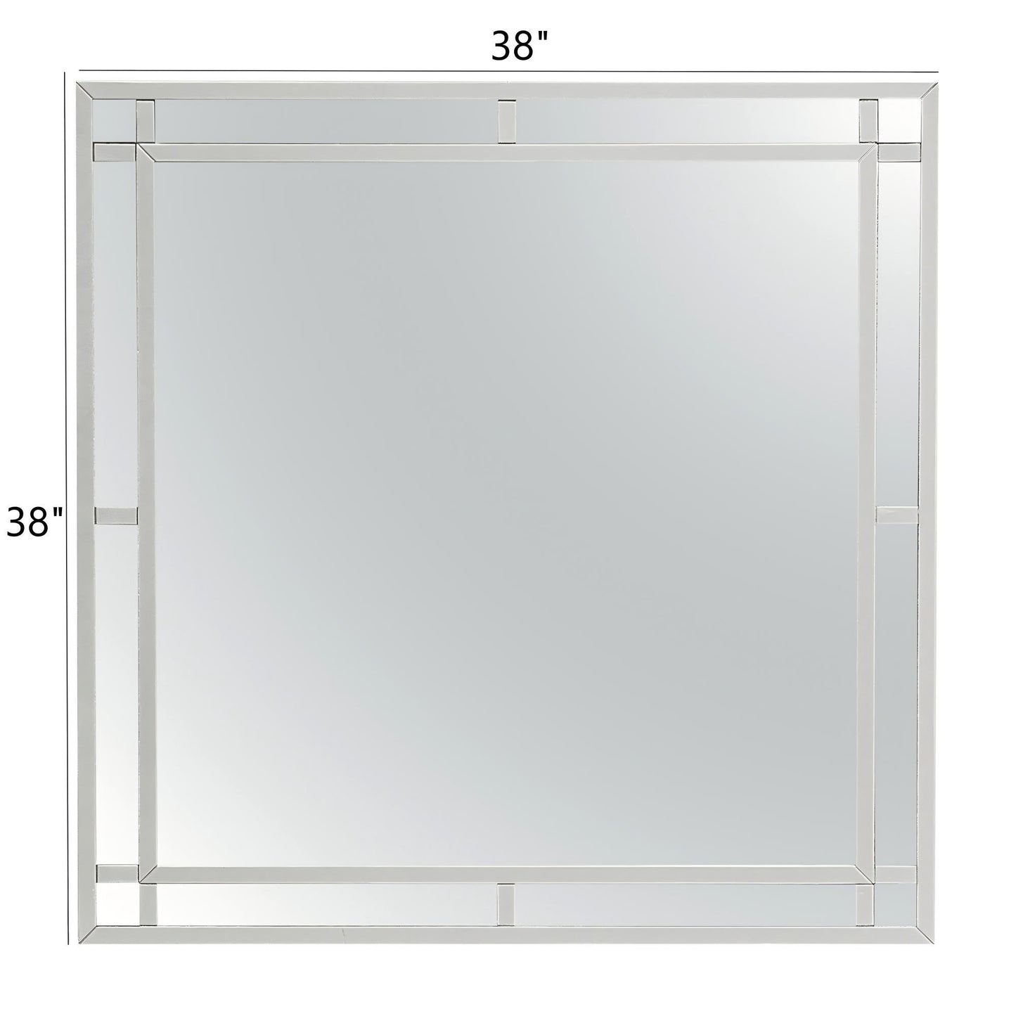 Madison - Mirror - Silver Champagne Glory Furniture