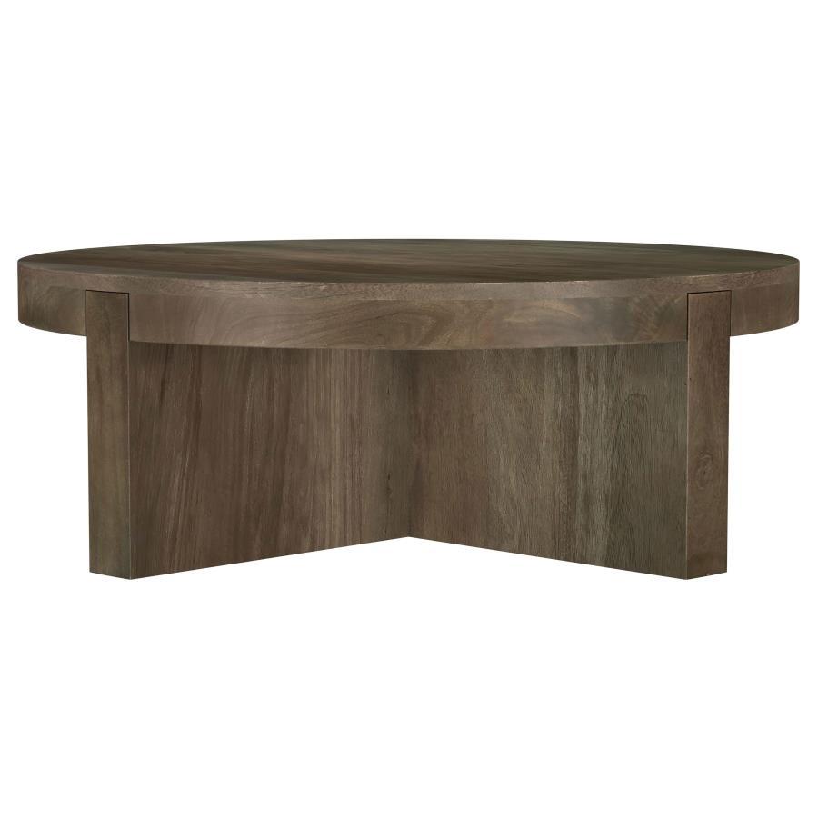 Kinkaid - Round Solid Mango Wood Table Coaster Fine Furniture