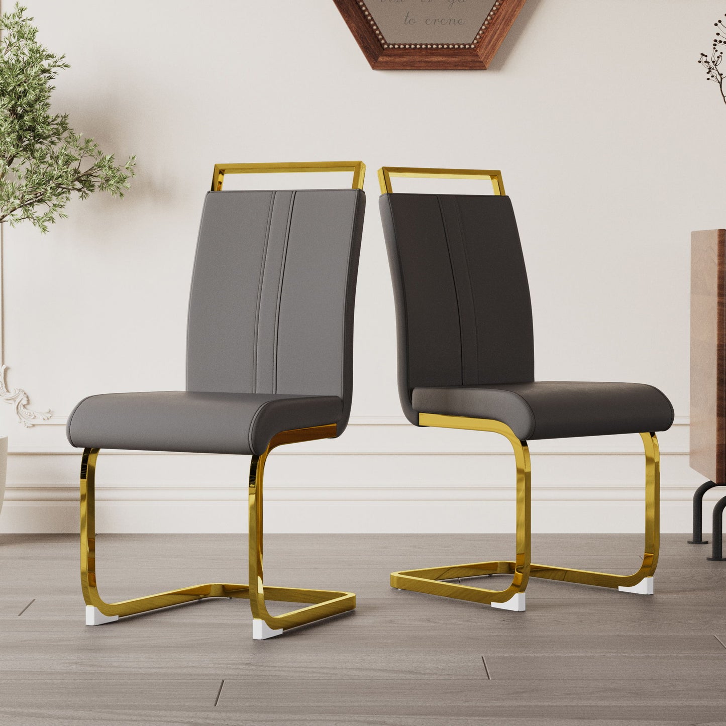 Side Dining Room Chair, Padded Seat High Back Home Essentials