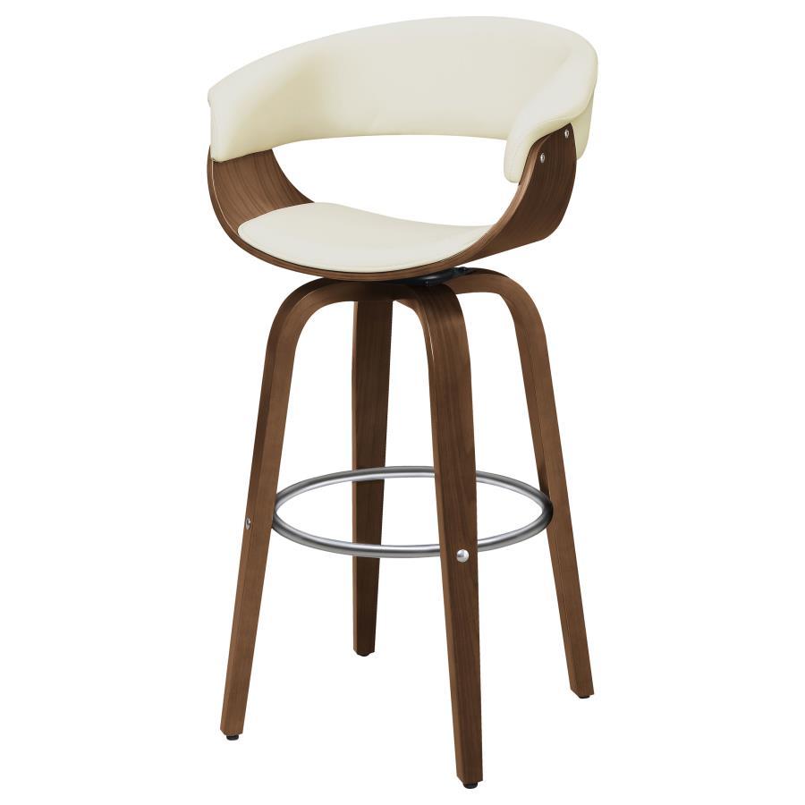 Zion - Upholstered Swivel Bar Stool CoasterEssence