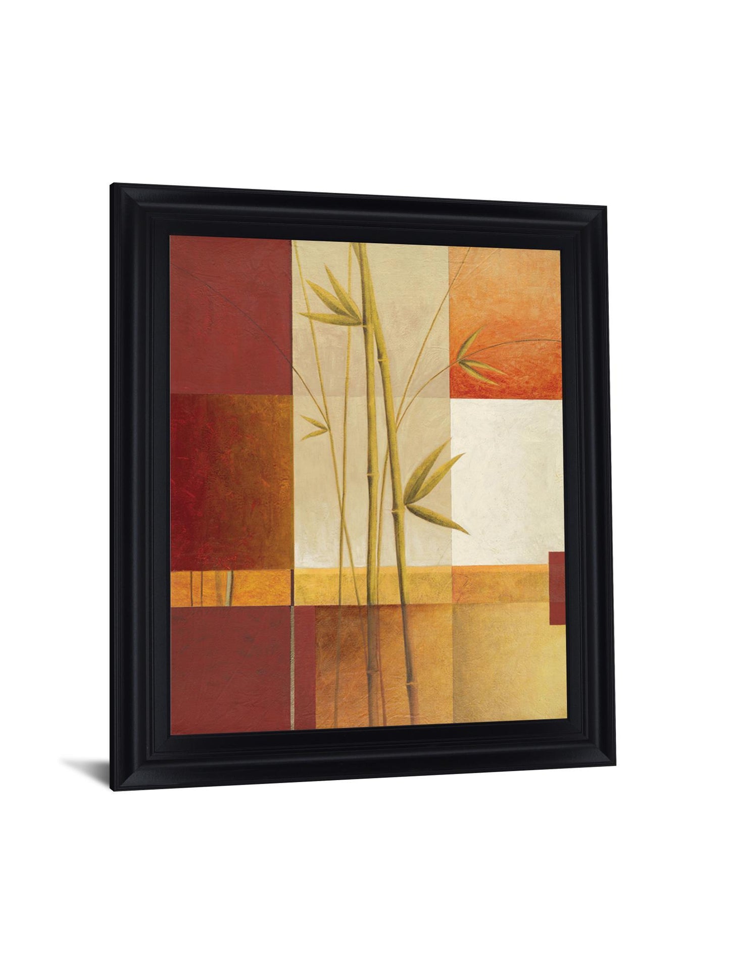 Autumn Bamboo Fusion - 28" x 34" Framed Wall Art Classy Art