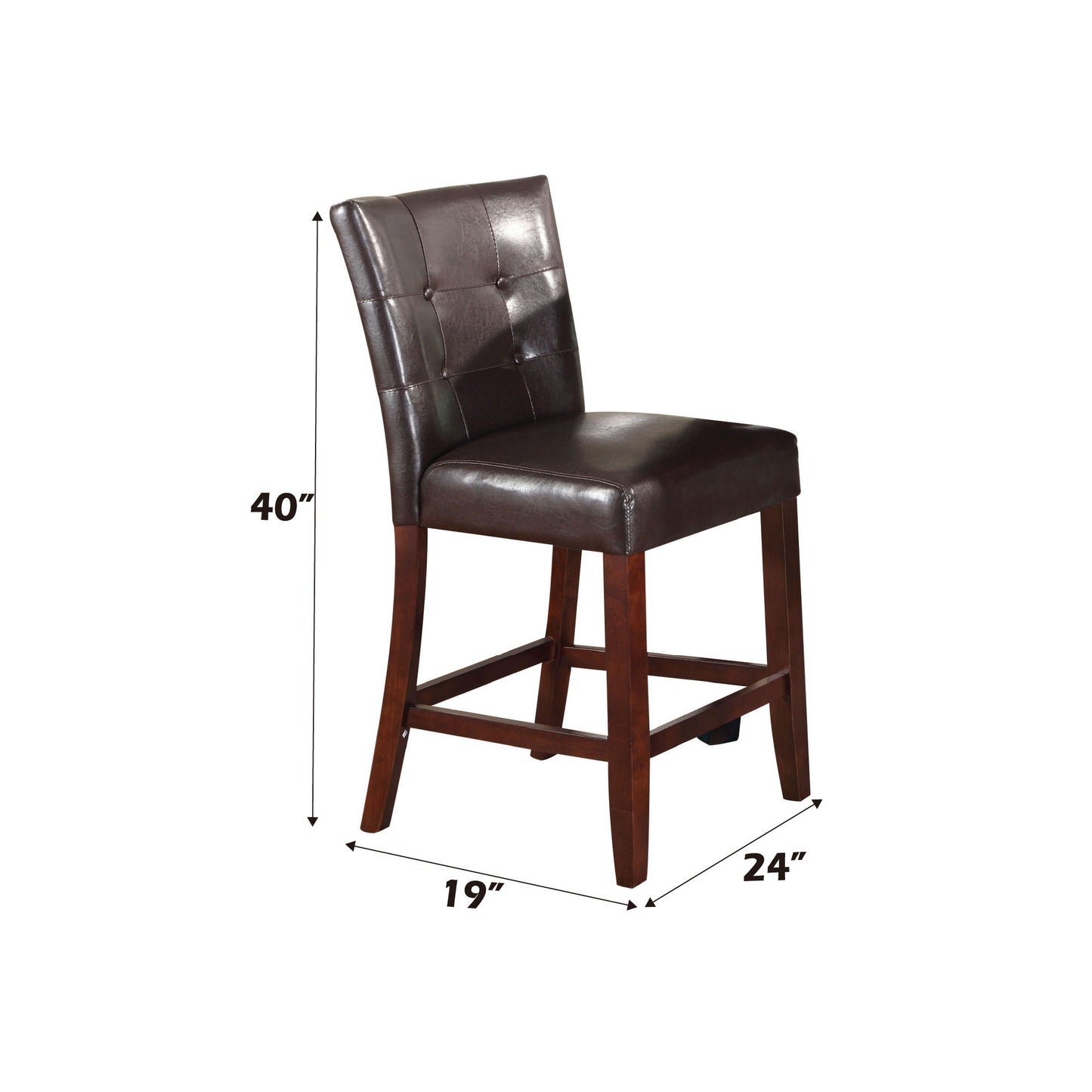 Britney - Counter Height Chair (Set of 2) - Espresso Acme
