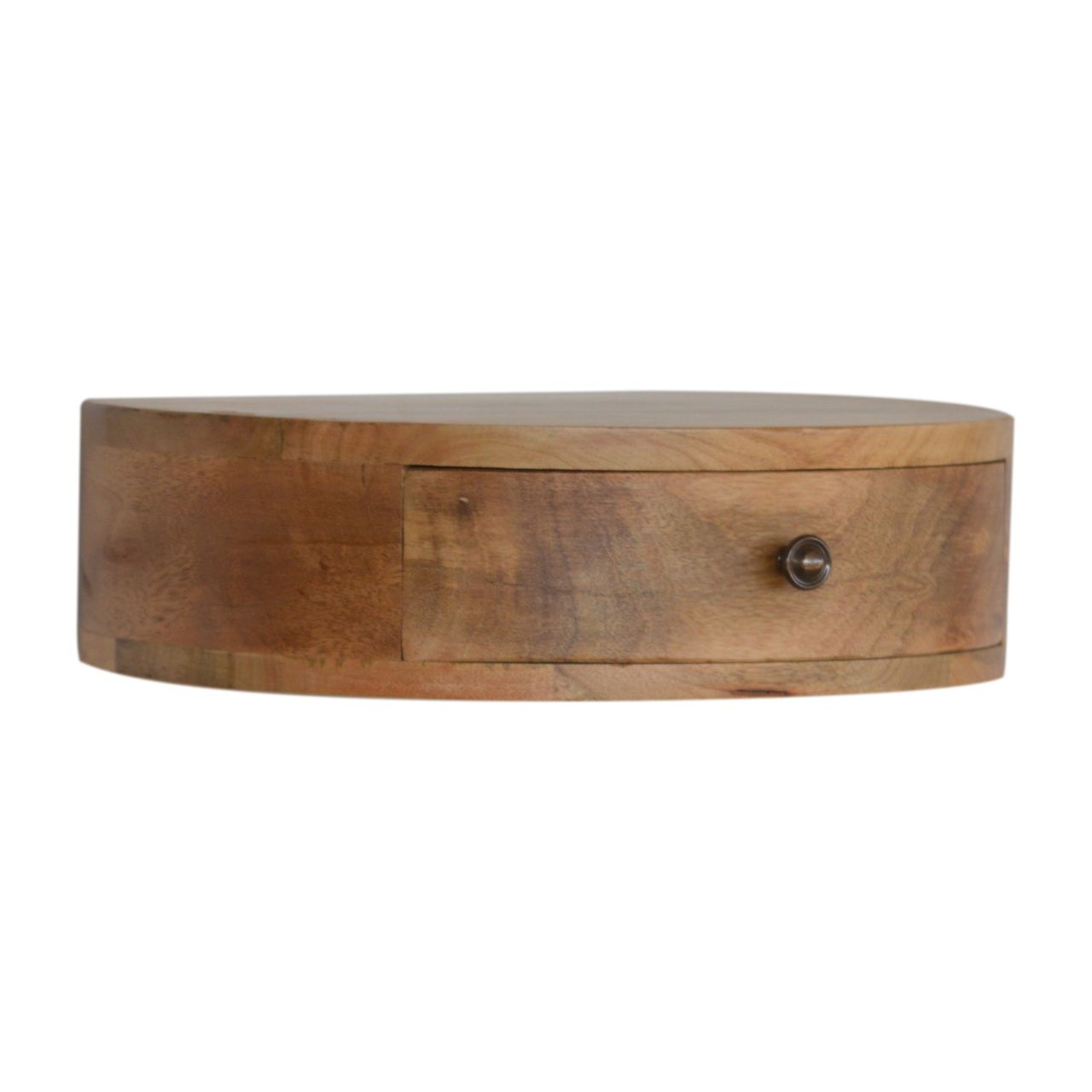 Wall Mounted Rounded Nightstand - Oak Artisan Furniture