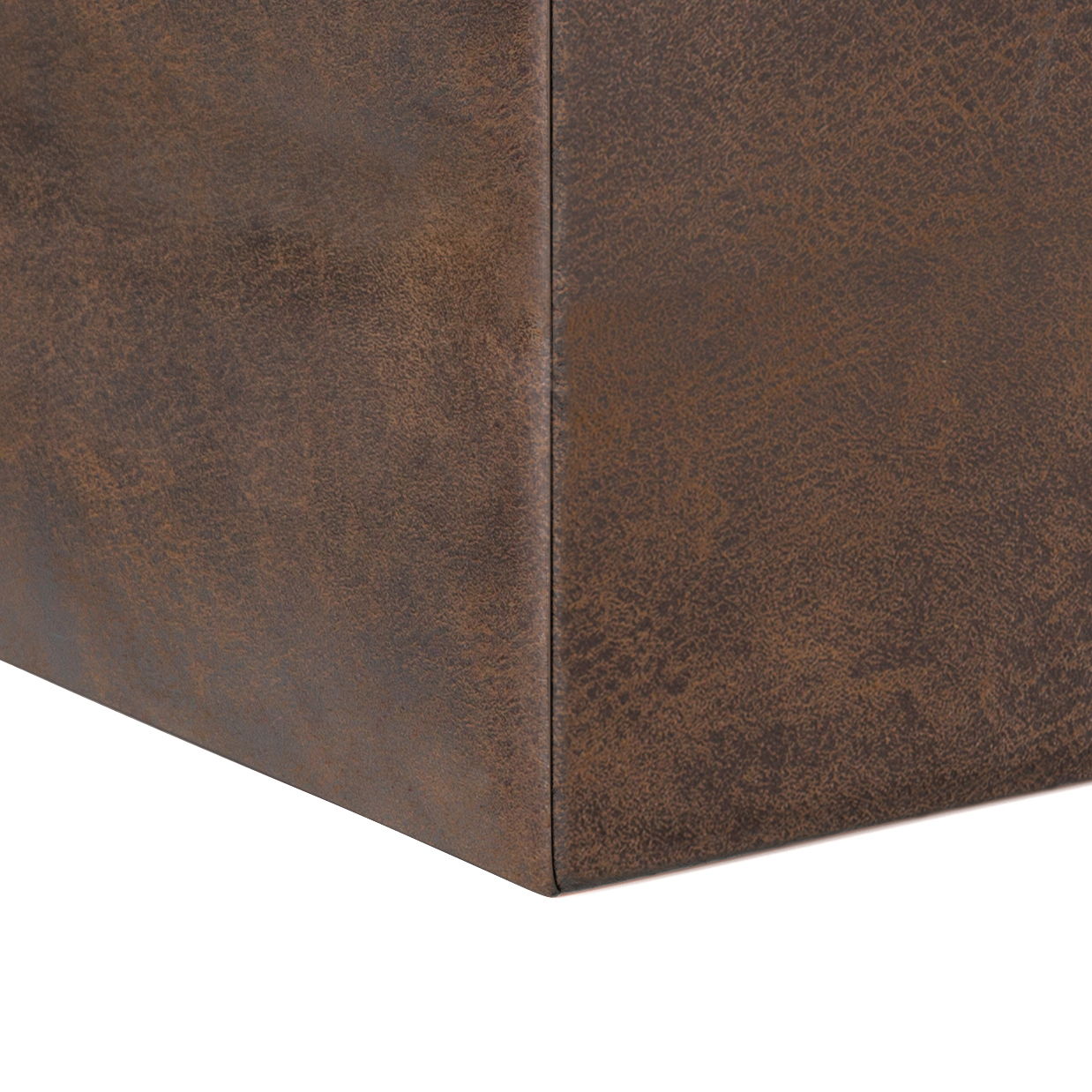 Rockwood - Upholstered Cube Storage Ottoman With Tray Simpli-Home
