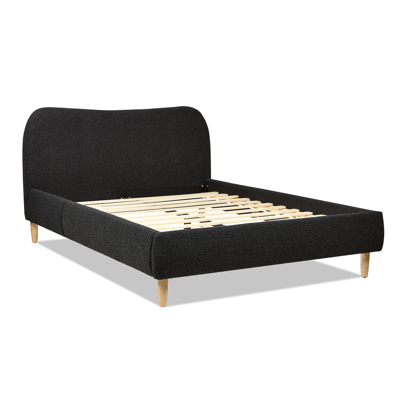 Roman - Curved Headboard Upholstered Platform Bed Jennifer Taylor Home