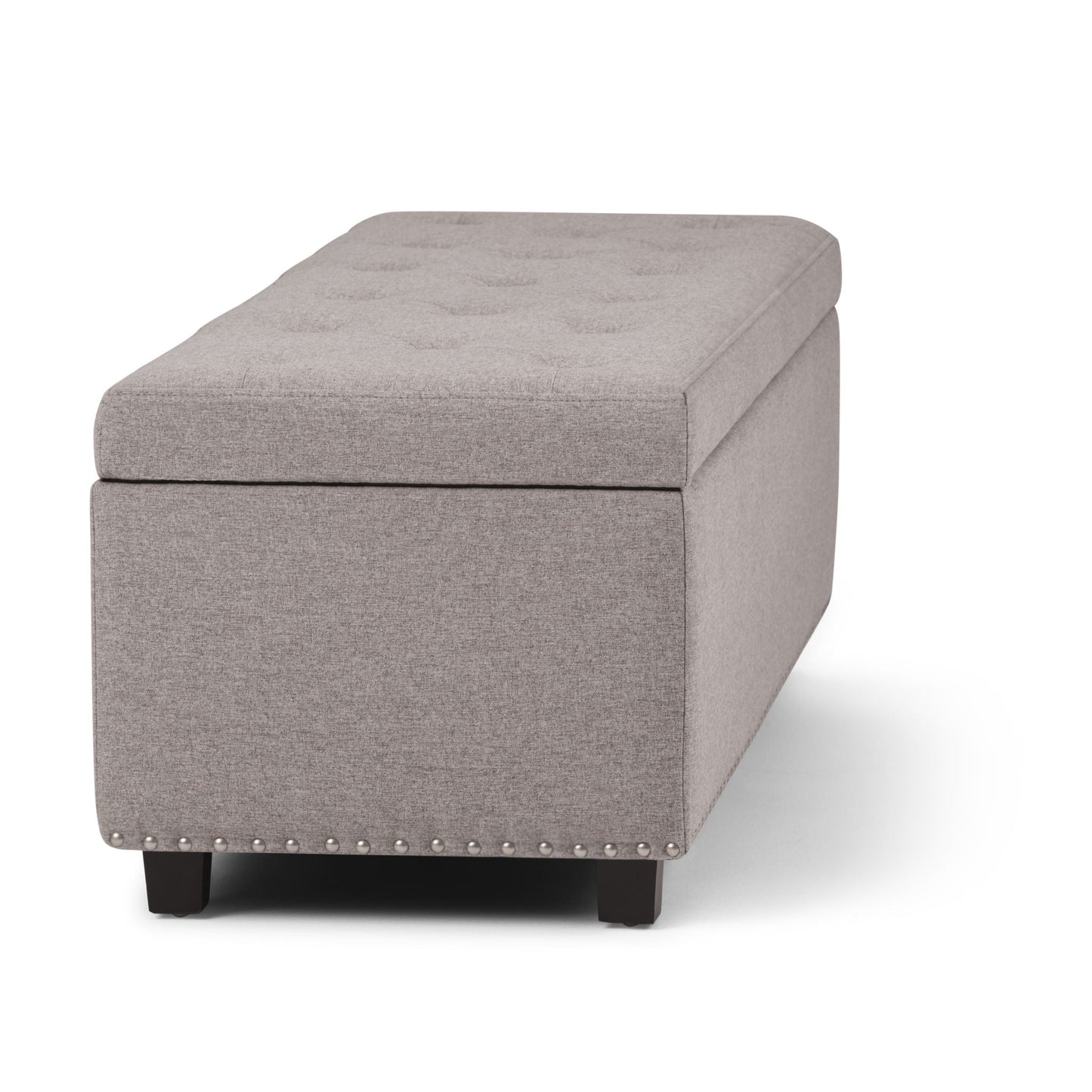 Hamilton - Upholstered Storage Ottoman Simpli-Home