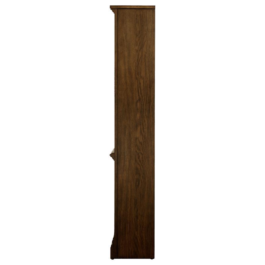 Hartshill - 5-Shelf Bookcase - Burnished Oak CoasterElevations