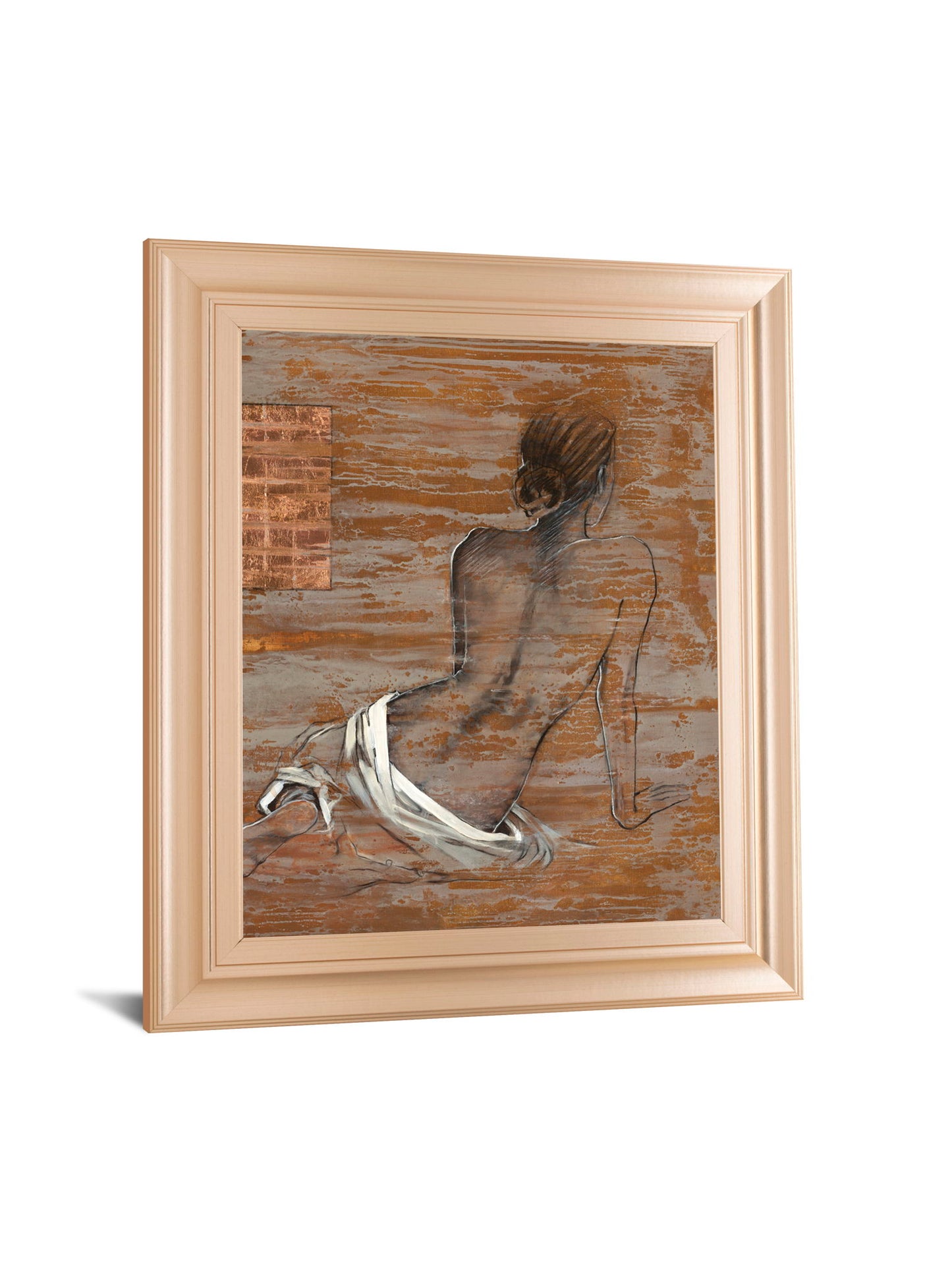 Vivenne By Saro - Framed Print Wall Art - Dark Brown