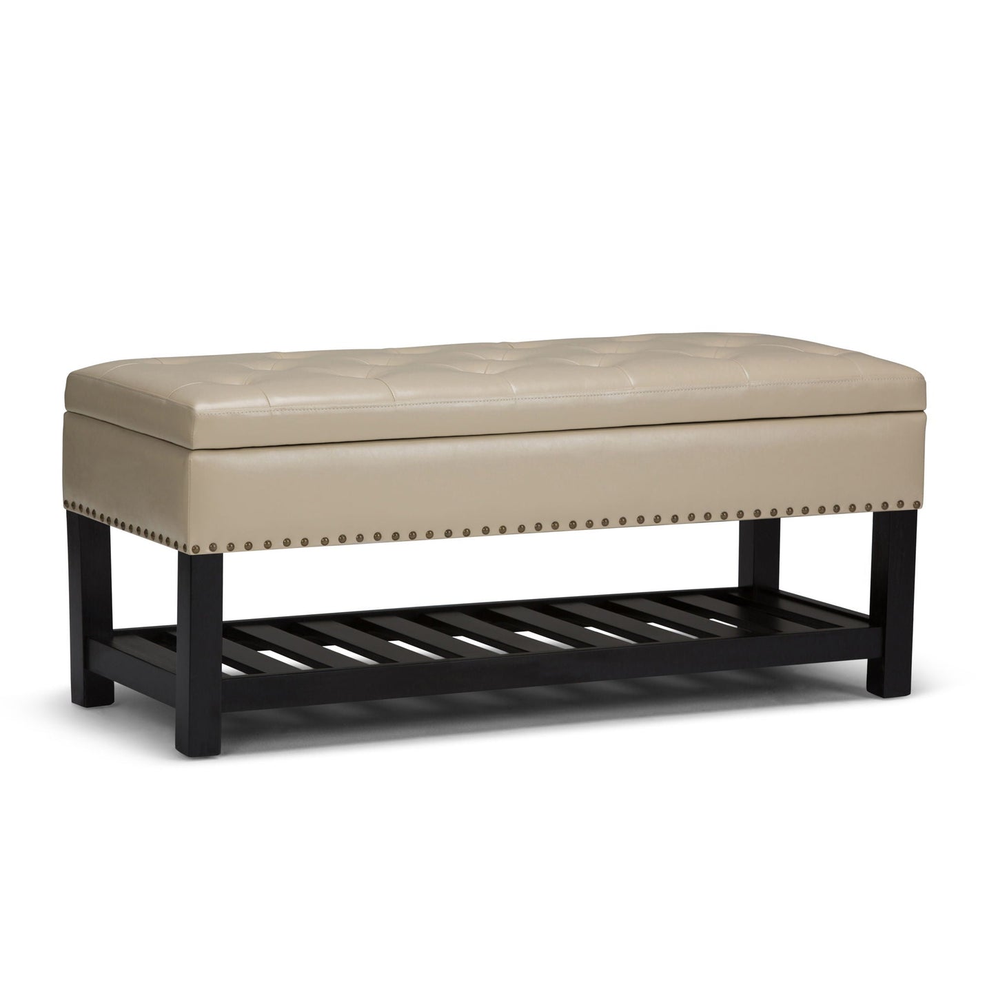 Lomond - Upholstered Storage Ottoman Bench Simpli-Home