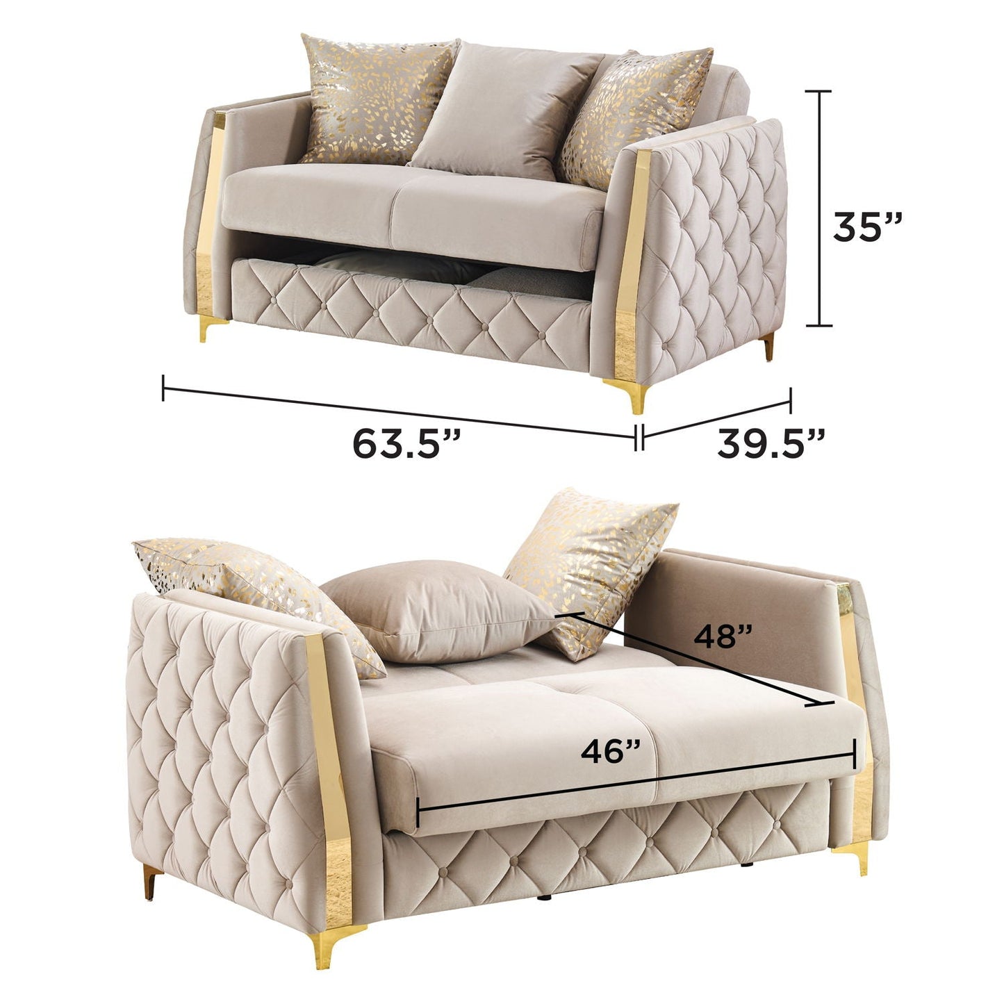 Lippa - Sleeper Loveseat Matrix Furniture Group