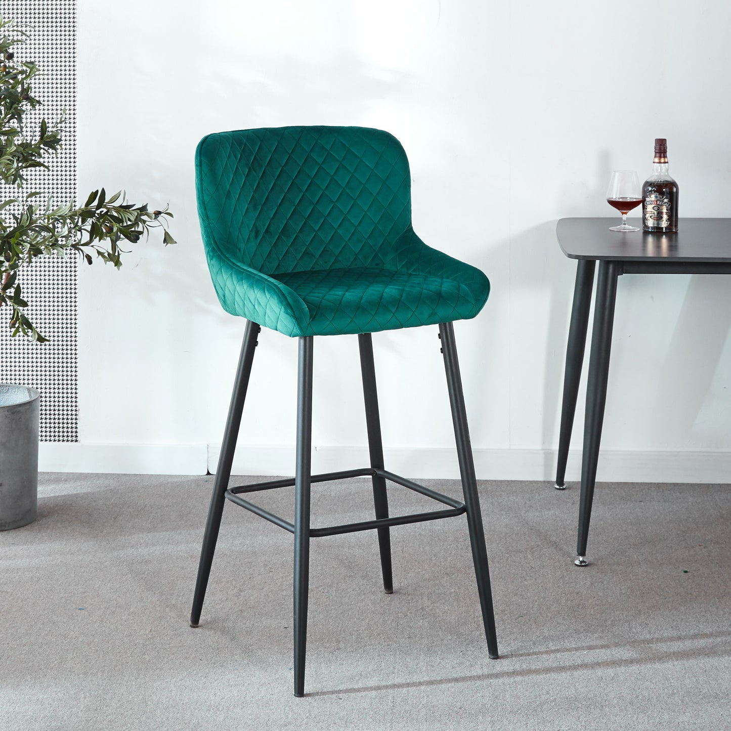 Ergonomic Counter Height Bar Stool (Set of 2) Home Essentials