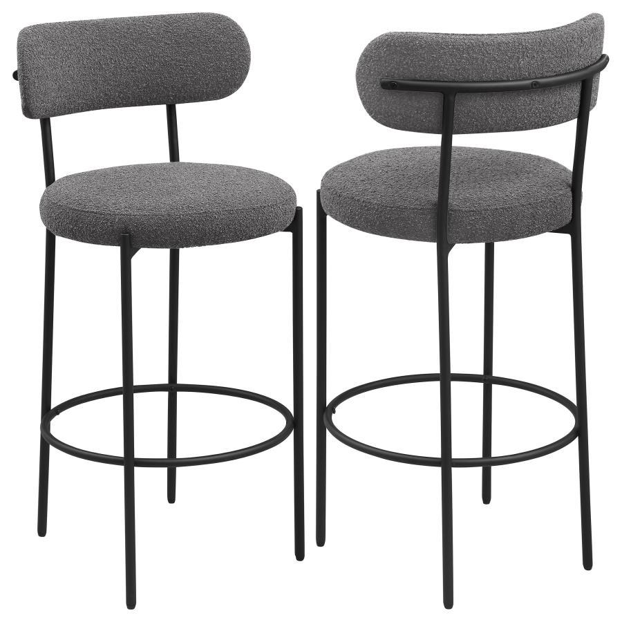 Viola - Boucle Upholstered Bar Stool (Set of 2) Coaster Fine Furniture