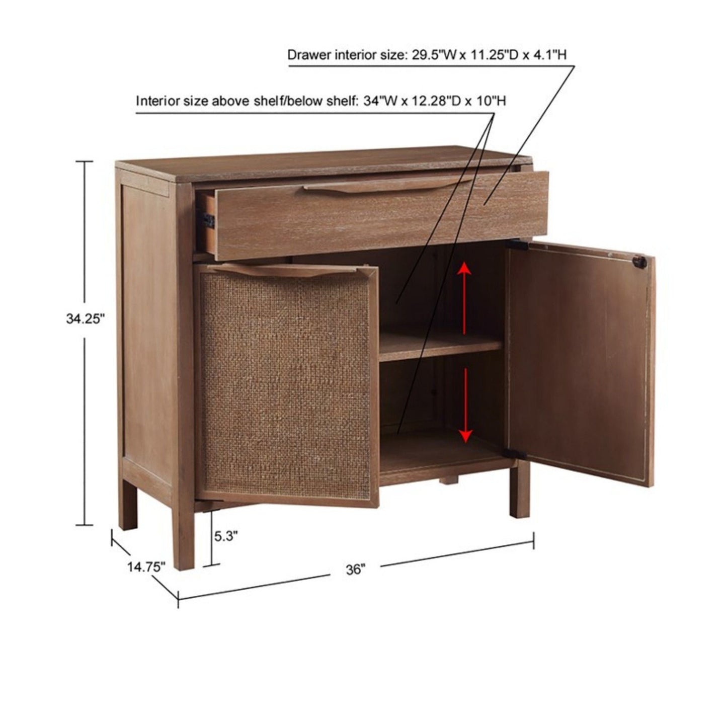 Palisades - 2 Door Accent Chest - Natural JLA
